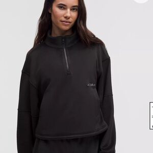 Lululemon plush velour oversized half zip